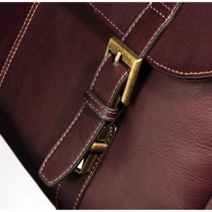 Samsonite Leather Messenger buckle