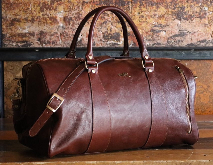 Cenzo Leather Duffle Bag