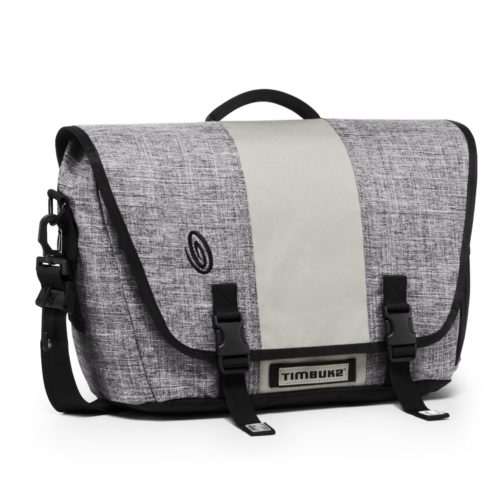 Timbuk2 Commute Large 17" laptop messenger shoulder bag in gray/green  color